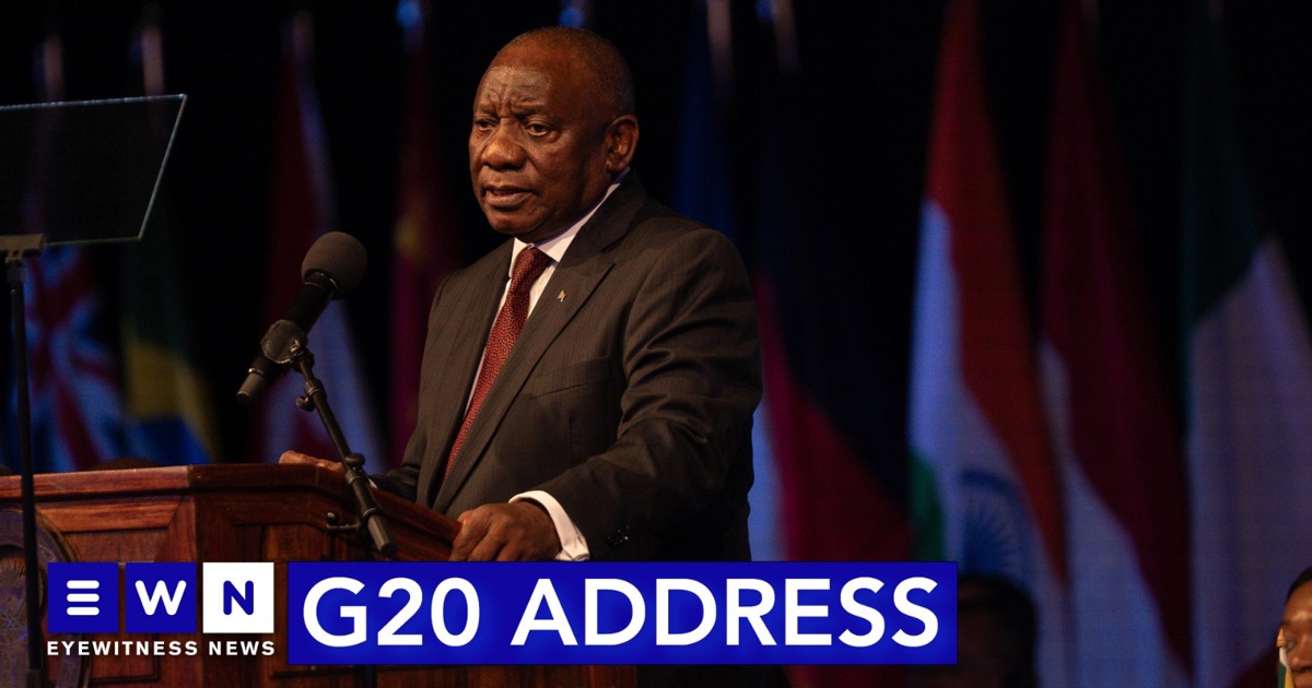 Ramaphosa: 'As the G20, we must continue to advocate for diplomatic ...