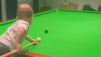 WATCH: 2-year-old becomes TikTok 'mini snooker pro' sensation WATCH: 2-year-old becomes TikTok 'mini snooker pro' sensation