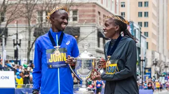 Kenyan double-double as Korir, Lokedi defend Boston Marathon crowns Kenyan double-double as Korir, Lokedi defend Boston Marathon crowns