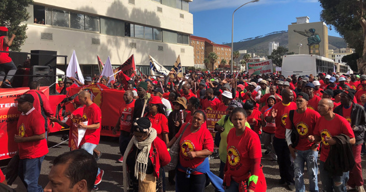 Saftu to lead protest action in CT on Wednesday ahead of Budget Speech