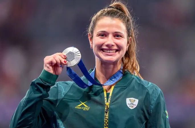 Jo-Ane van Dyk won a silver medal in the javelin. Picture: joanevdyk/ Instagram. Jo-Ane van Dyk won a silver medal in the javelin. Picture: joanevdyk/ Instagram.