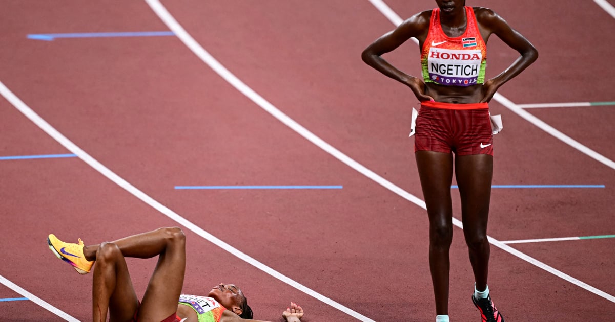 Kenya's Chebet wins 10,000m gold, suggests no tilt at world double