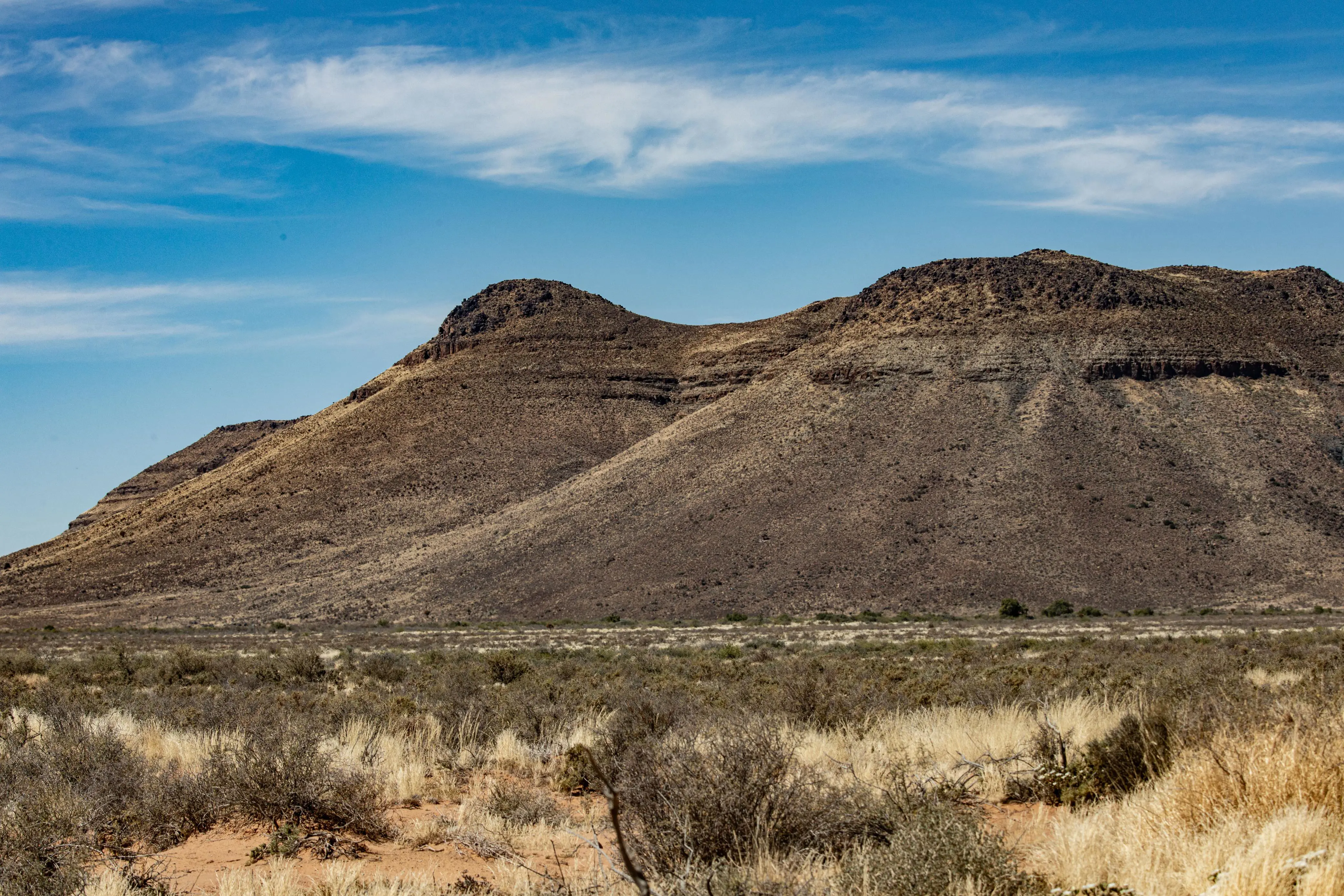 The mountainous terrain around the SKA site acts as a natural shield, protecting the telescopes from radio interference. Picture: Kayleen Morgan/EWN The mountainous terrain around the SKA site acts as a natural shield, protecting the telescopes from radio interference. Picture: Kayleen Morgan/EWN