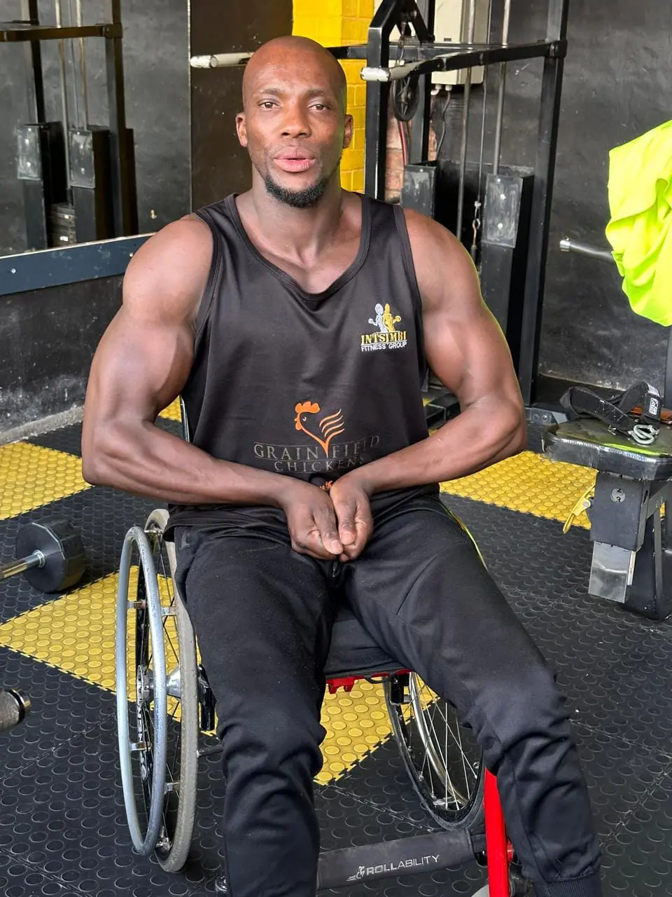 South Africa’s pro-wheelchair bodybuilder Macethandile "Max". Picture: Ibff Pro Max/ Facebook. South Africa’s pro-wheelchair bodybuilder Macethandile "Max". Picture: Ibff Pro Max/ Facebook.