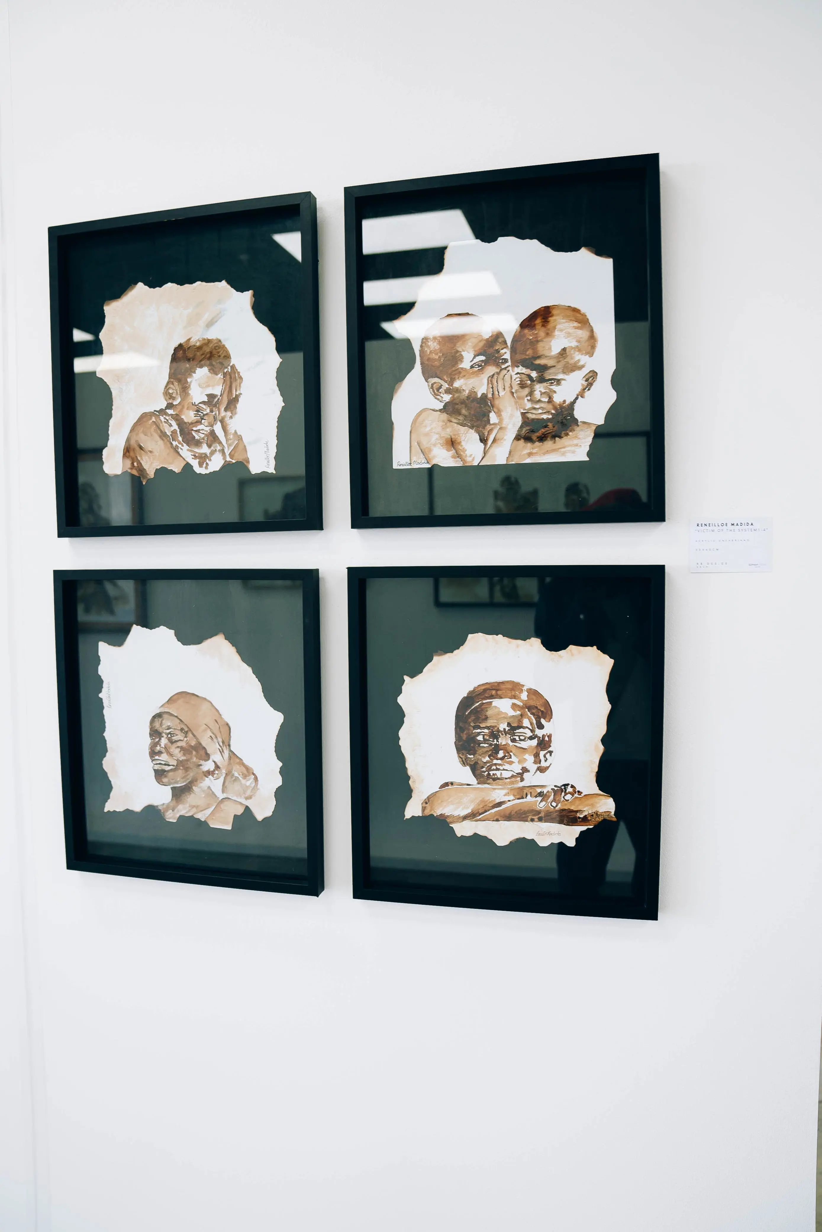 Reneilloe Madida's art piece at the Simon Rose Gallery. Picture: Instagram @Reneilloe curator Reneilloe Madida's art piece at the Simon Rose Gallery. Picture: Instagram @Reneilloe curator