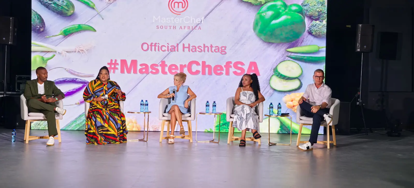 MasterChef SA judges Katlego Mlambo, Zola Nene, Justine Drake, and e.tv head of local programming Vuyelwa Booi and MasterChef SA producer Paul Venter. Picture: Thandoluhle Ngcobo/EWN MasterChef SA judges Katlego Mlambo, Zola Nene, Justine Drake, and e.tv head of local programming Vuyelwa Booi and MasterChef SA producer Paul Venter. Picture: Thandoluhle Ngcobo/EWN