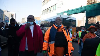 Kunene appalled by conditions inside hijacked buildings in Joburg's inner city Kunene appalled by conditions inside hijacked buildings in Joburg's inner city