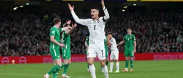 Ronaldo sent off as Ireland stun Portugal in World Cup qualifier Ronaldo sent off as Ireland stun Portugal in World Cup qualifier