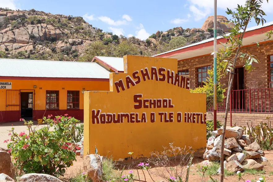Mashashane Primary School in Ga-Mashashane, Limpopo, still has several pit toilets used by young learners and teachers. Picture: Liezl Human @GroundUp News Mashashane Primary School in Ga-Mashashane, Limpopo, still has several pit toilets used by young learners and teachers. Picture: Liezl Human @GroundUp News