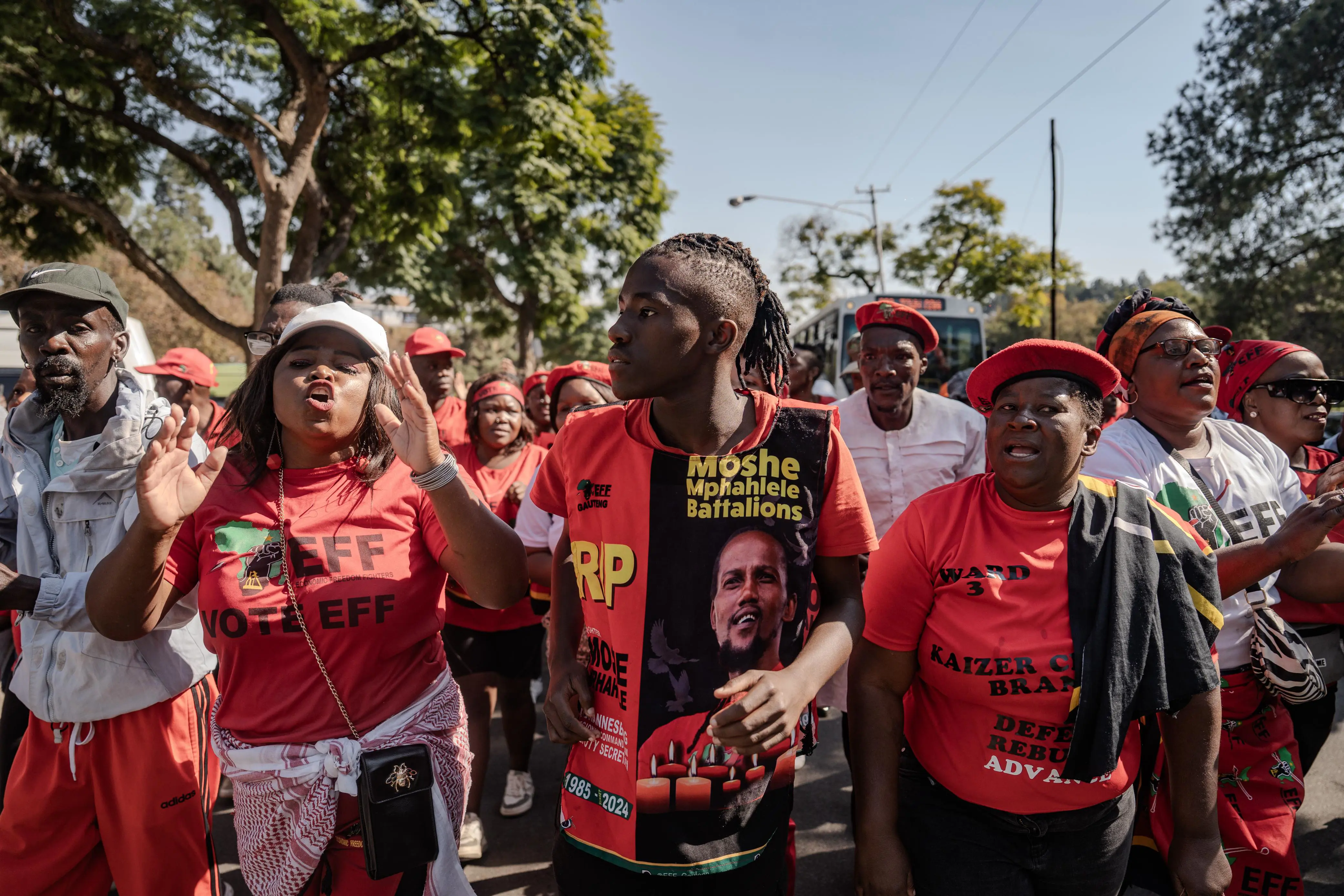 The Economic Freedom Fighters marched to the National Treasury offices in Pretoria on 19 March 2025 to celebrate the reversal of the value-added tax (VAT) increase. Picture: Sphamandla Dlamini/EWN The Economic Freedom Fighters marched to the National Treasury offices in Pretoria on 19 March 2025 to celebrate the reversal of the value-added tax (VAT) increase. Picture: Sphamandla Dlamini/EWN