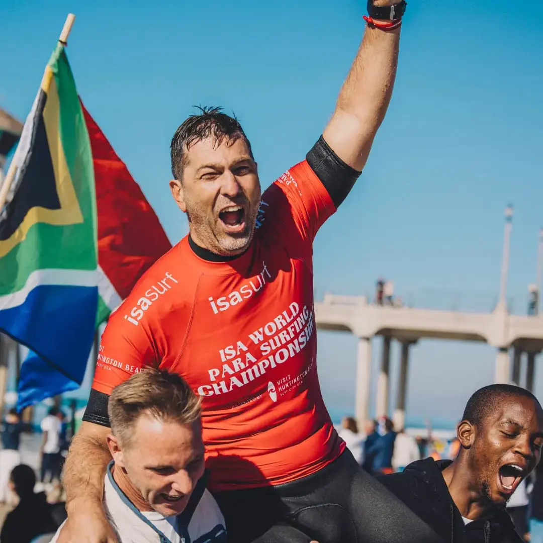 South Africa Para-surfer JP Veaudry. Picture: ISA/ Pablo Franco.  South Africa Para-surfer JP Veaudry. Picture: ISA/ Pablo Franco.