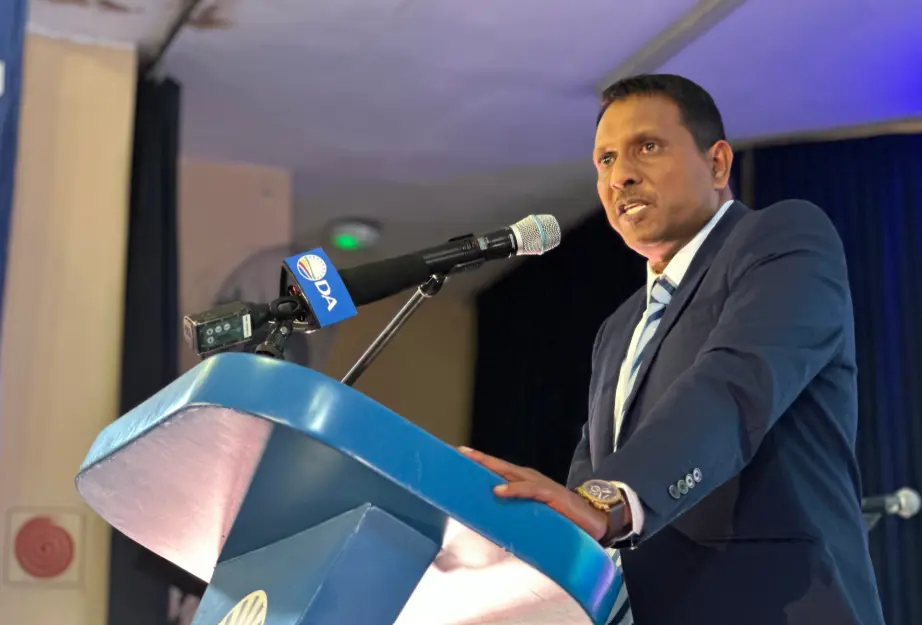 Democratic Alliance’s Mayoral Candidate for eThekwini Haniff Hoosen. Picture: @jsteenhuisen/X.