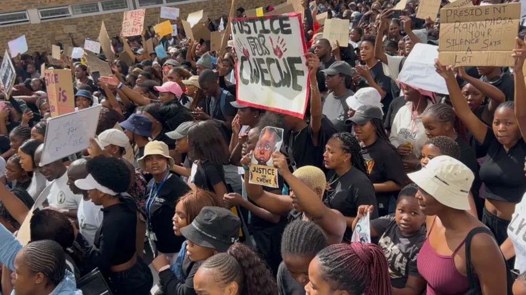 Thousands of Cape Town demonstrators join nationwide shutdown calling for  Justice for CweCwe
