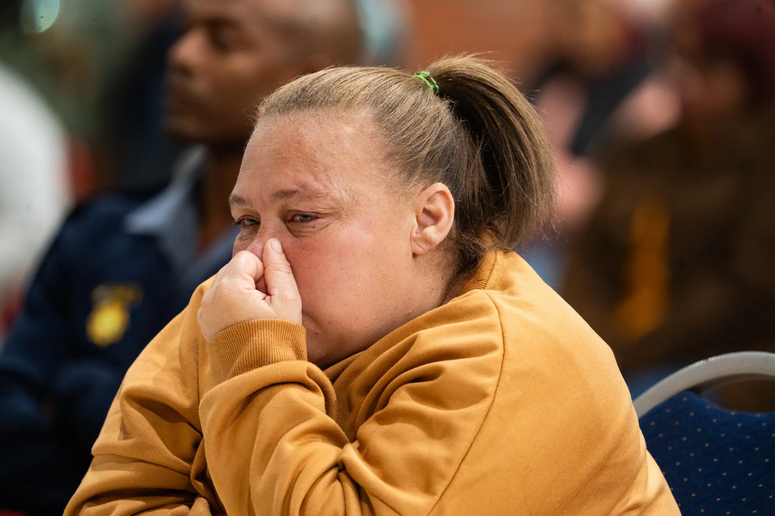 Raquel ‘Kelly’ Smith sobbed throughout the reading of the victim impact statements from a social worker. Picture: Kayleen Morgan/Eyewitness News Raquel ‘Kelly’ Smith sobbed throughout the reading of the victim impact statements from a social worker. Picture: Kayleen Morgan/Eyewitness News
