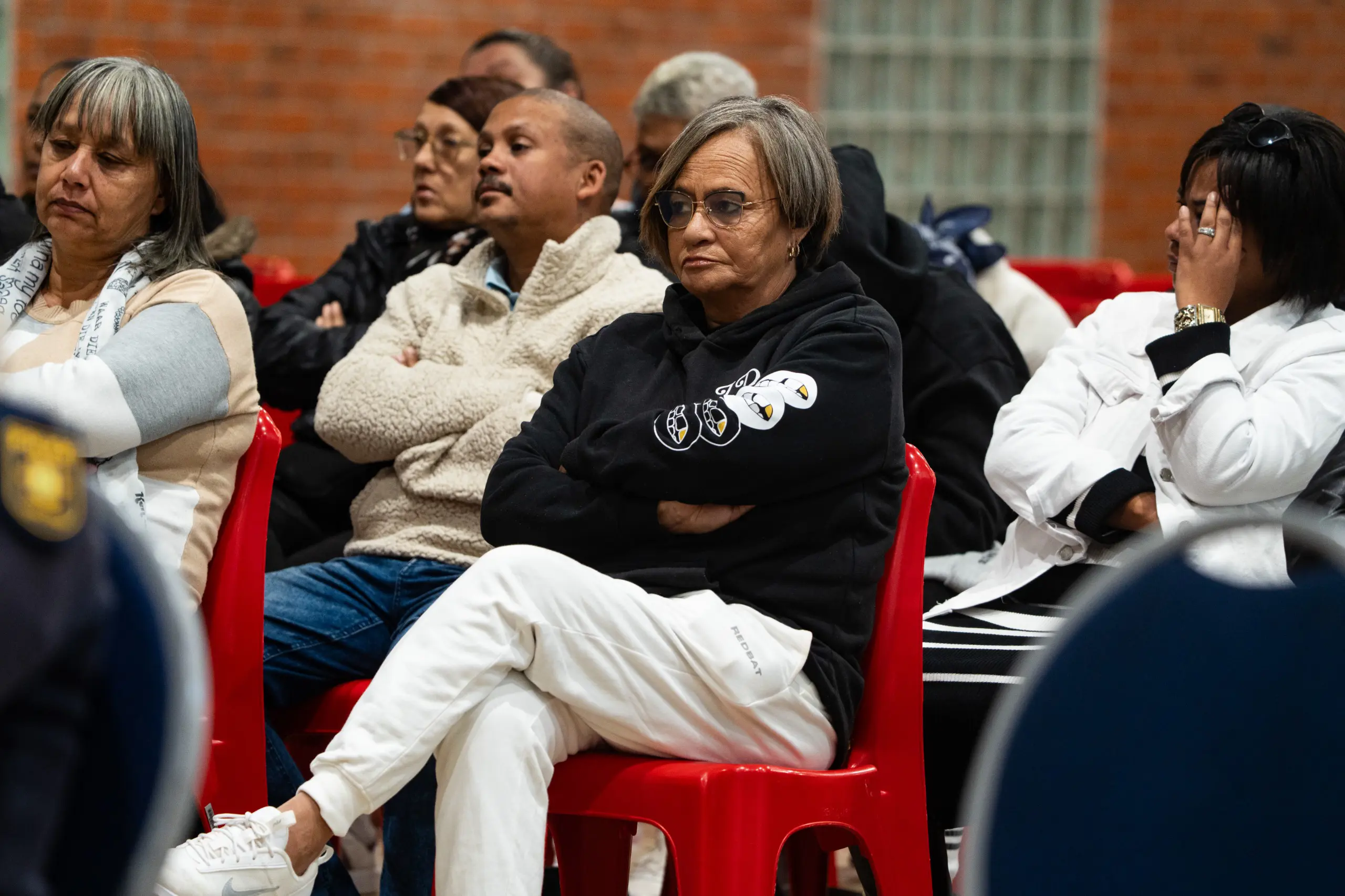 Joshlin Smith’s paternal grandmother, Louretra Yon, sits in the public gallery during sentencing proceedings. Picture: Kayleen Morgan/Eyewitness News Joshlin Smith’s paternal grandmother, Louretra Yon, sits in the public gallery during sentencing proceedings. Picture: Kayleen Morgan/Eyewitness News