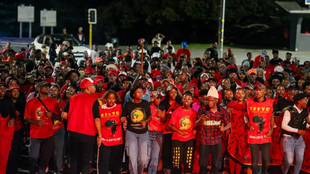 EFF holds night vigil ahead of Malema's sentencing