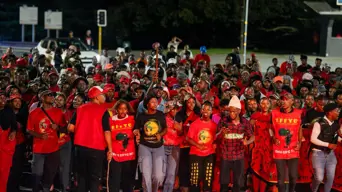 EFF holds night vigil ahead of Malema's sentencing EFF holds night vigil ahead of Malema's sentencing