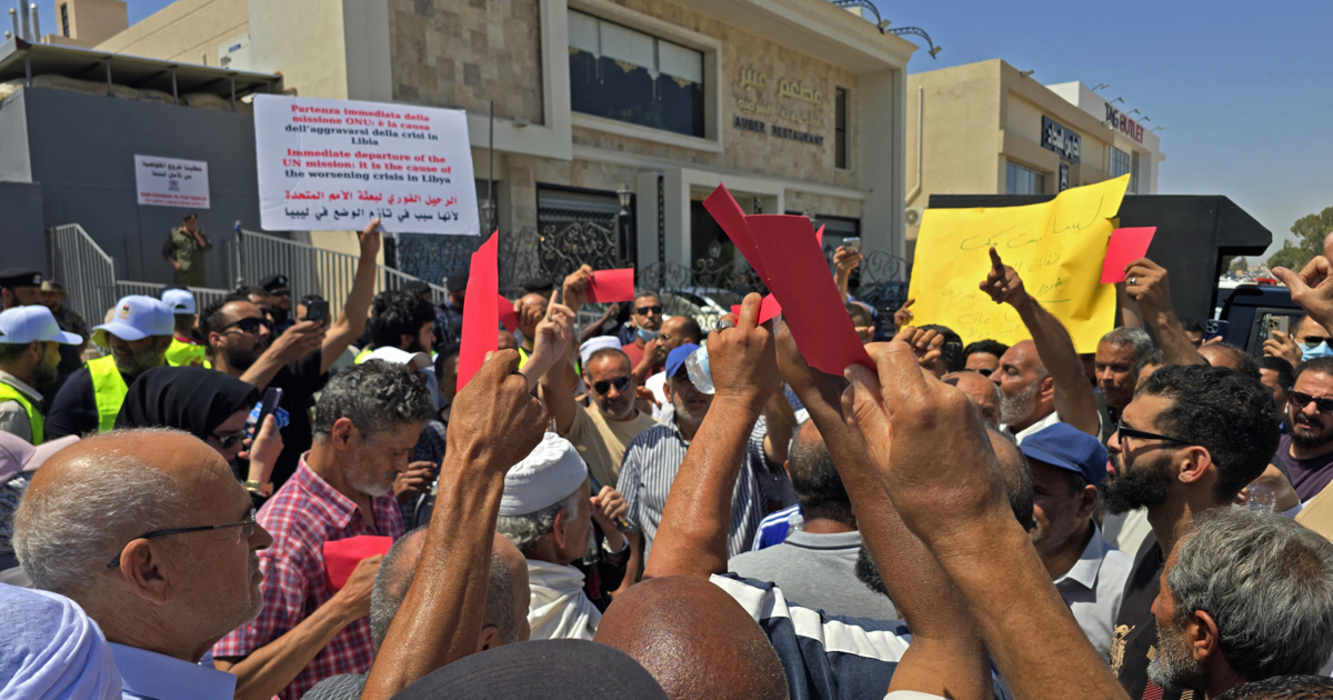 Hundreds in Libya protest against migrants, refugees