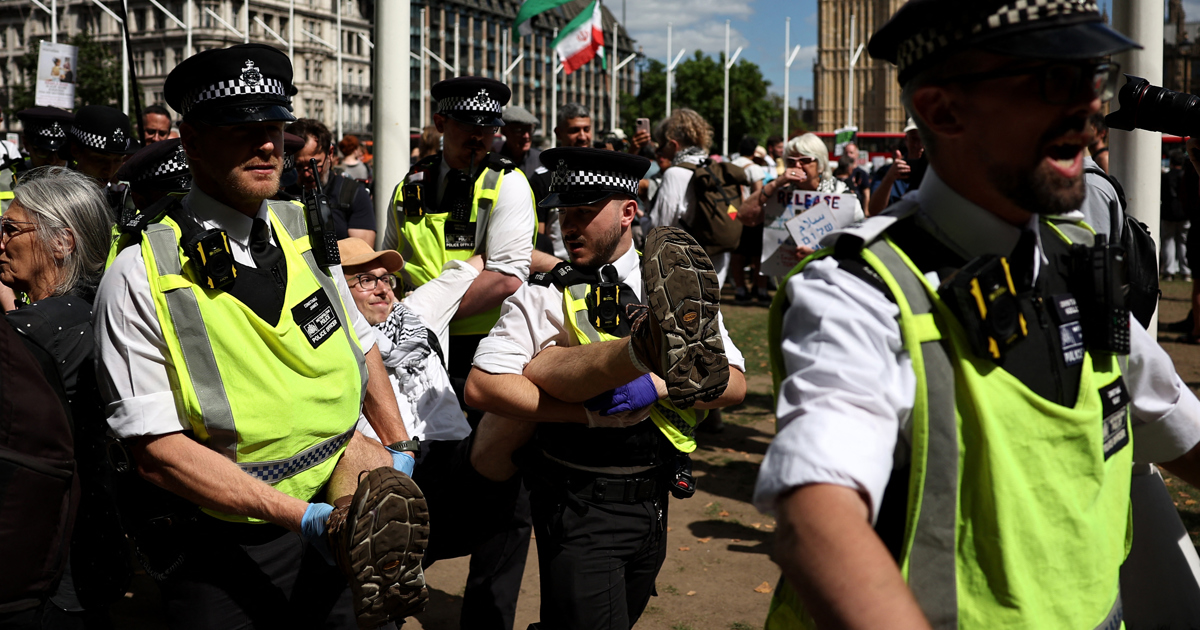 UK arrests 200 backing banned pro-Palestine group