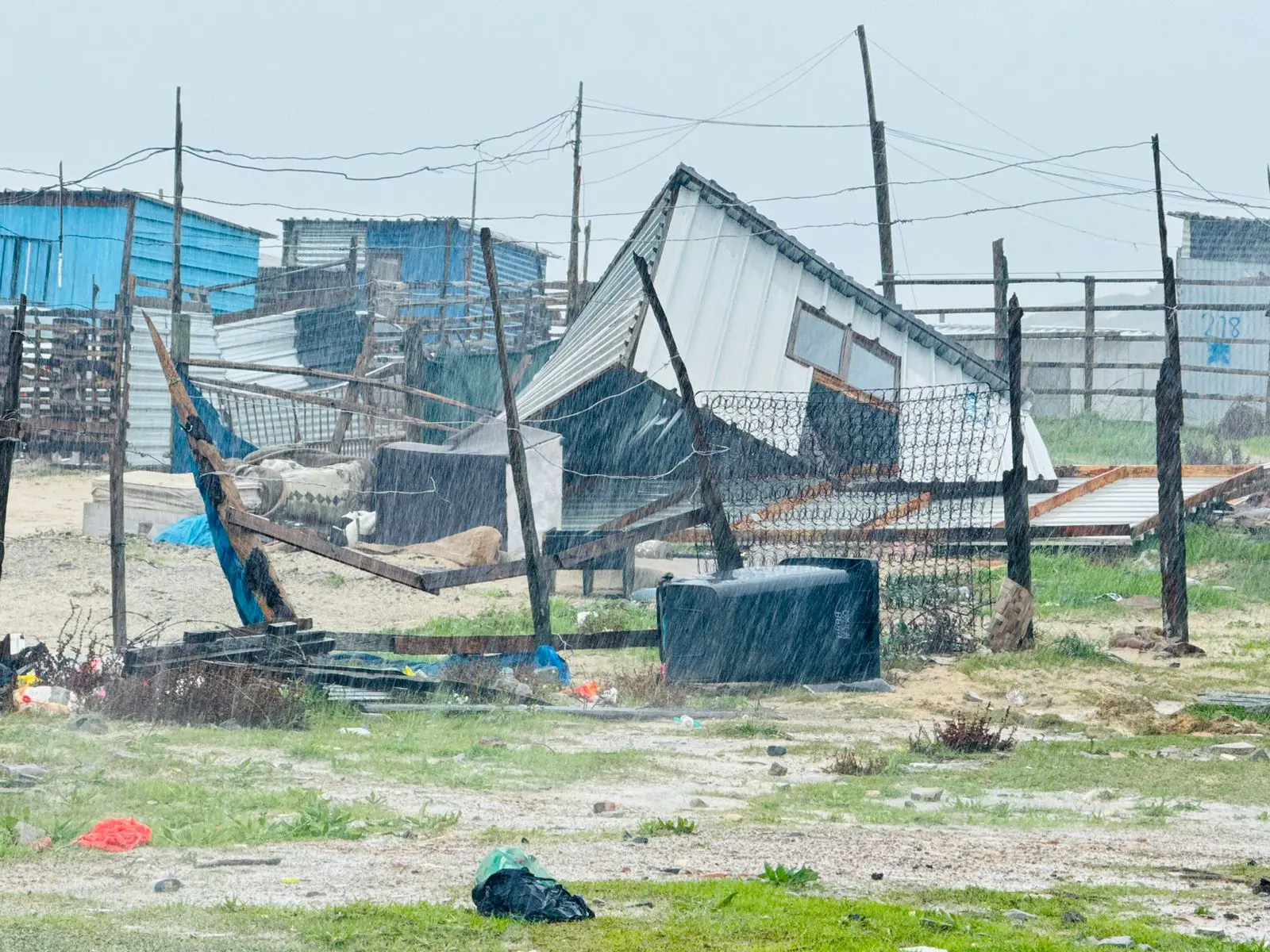 The remains of a dwelling in Khayelitsha highlight the vulnerability of informal settlements during the province's severe winter weather. Picture: Lonwabo Mqina, Ward 99 Councillor, Khayelitsha. The remains of a dwelling in Khayelitsha highlight the vulnerability of informal settlements during the province's severe winter weather. Picture: Lonwabo Mqina, Ward 99 Councillor, Khayelitsha.