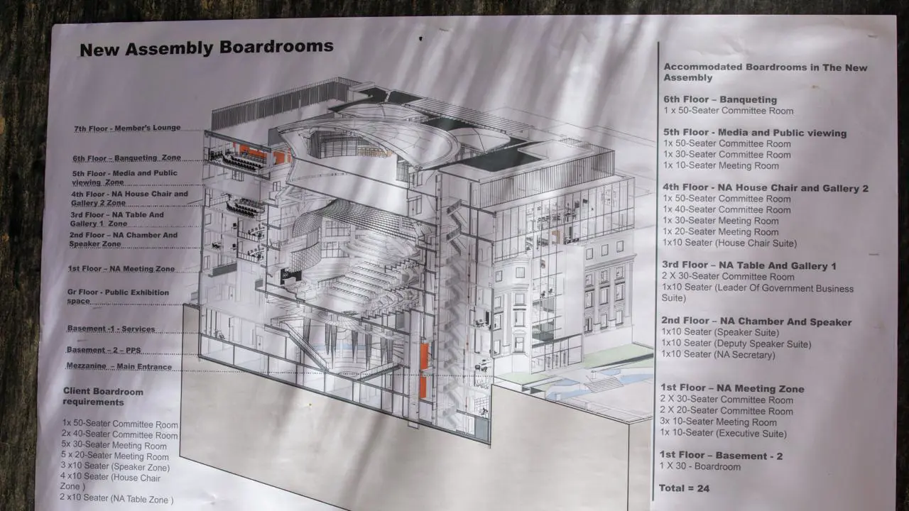A rendering of what the new parliamentary building will look like. Picture: Zwelethemba Kostile/Parliament A rendering of what the new parliamentary building will look like. Picture: Zwelethemba Kostile/Parliament