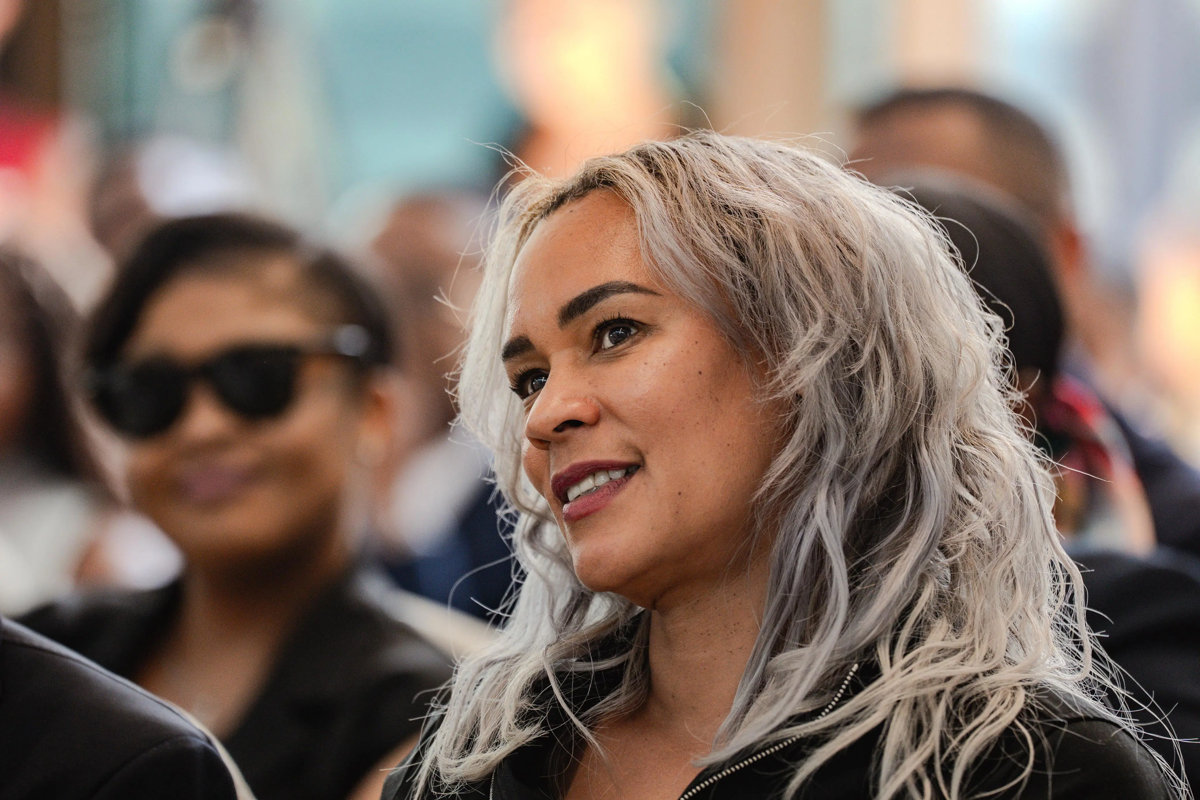 EFF national spokesperson, Leigh-Ann Mathys, attended the memorial service in honour of Tshidi Madia at Primedia's headquarters in Sandton, Johannesburg on 2 September. Picture: Sphamandla Dlamini & Katlego Jiyane/EWN EFF national spokesperson, Leigh-Ann Mathys, attended the memorial service in honour of Tshidi Madia at Primedia's headquarters in Sandton, Johannesburg on 2 September. Picture: Sphamandla Dlamini & Katlego Jiyane/EWN