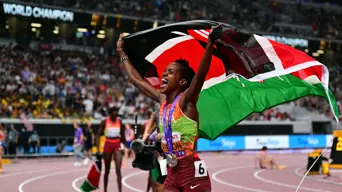 Kipyegon sparkles, Tinch's time away pays off with world gold Kipyegon sparkles, Tinch's time away pays off with world gold