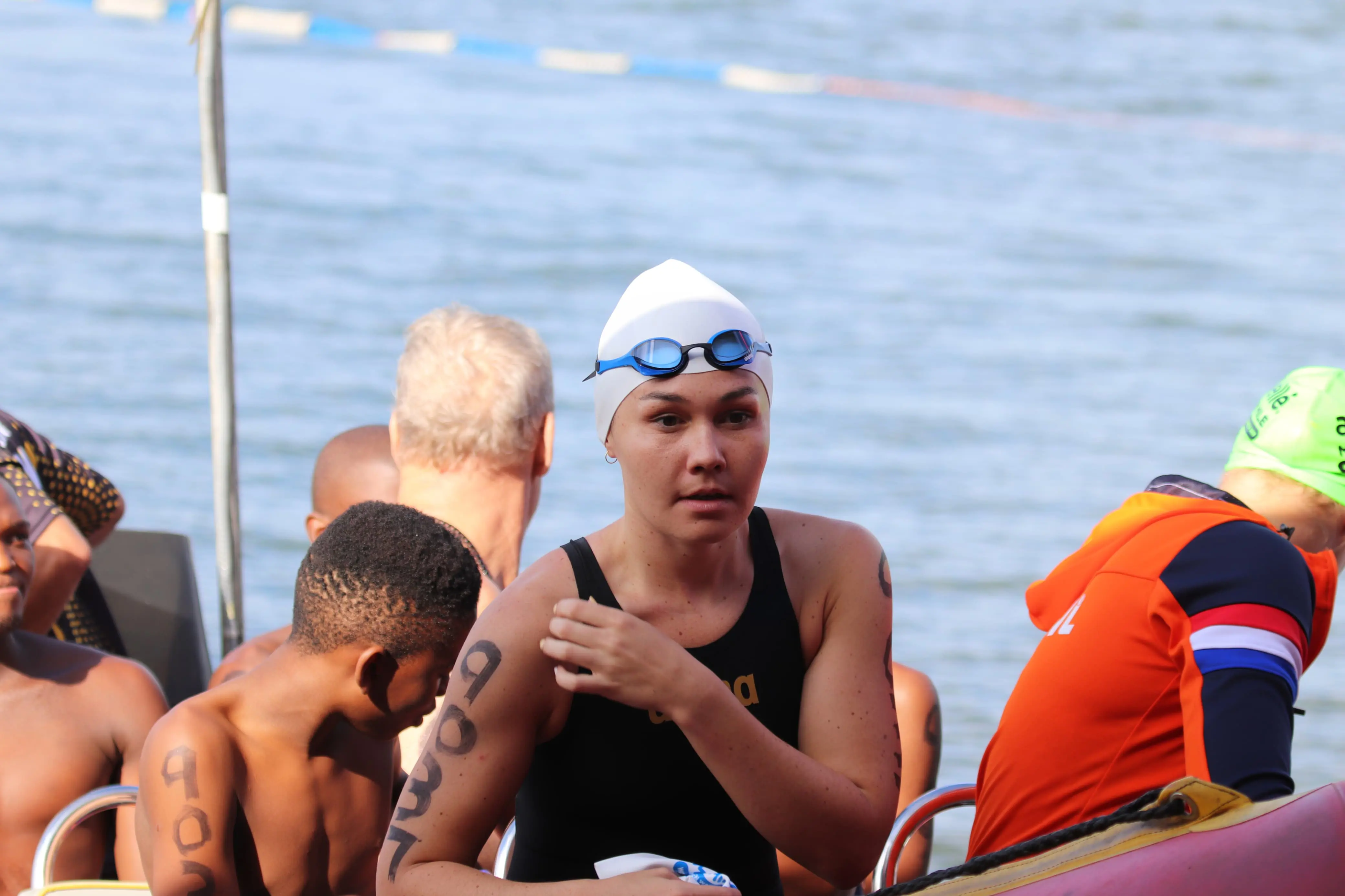 Three-time Paralympian Alani Ferreira competing at the 2025 Midmar Mile: Picture: Supplied. Three-time Paralympian Alani Ferreira competing at the 2025 Midmar Mile: Picture: Supplied.