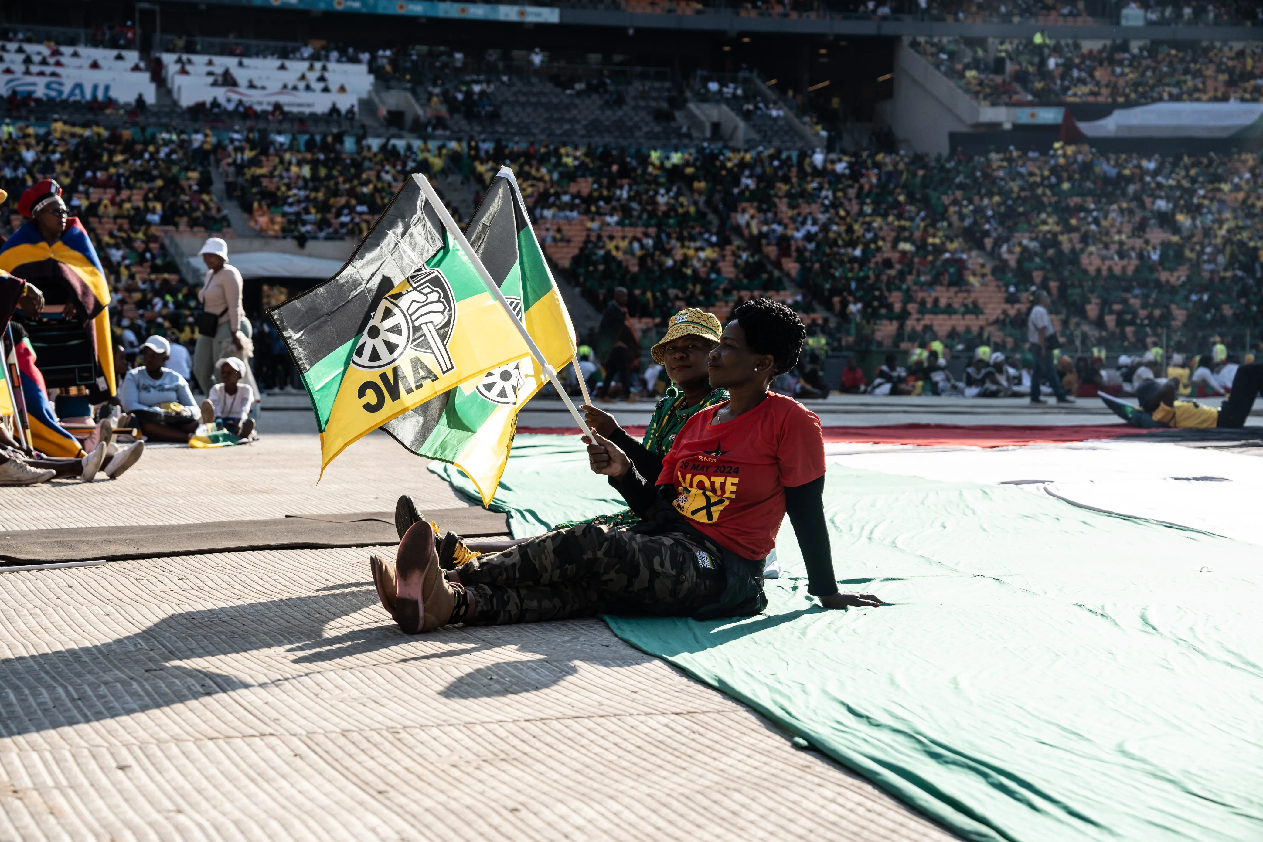 The ANC held their final election rally at FNB Stadium in Soweto on 25 May 2024. Picture: Kayleen Morgan/Eyewitness News The ANC held their final election rally at FNB Stadium in Soweto on 25 May 2024. Picture: Kayleen Morgan/Eyewitness News