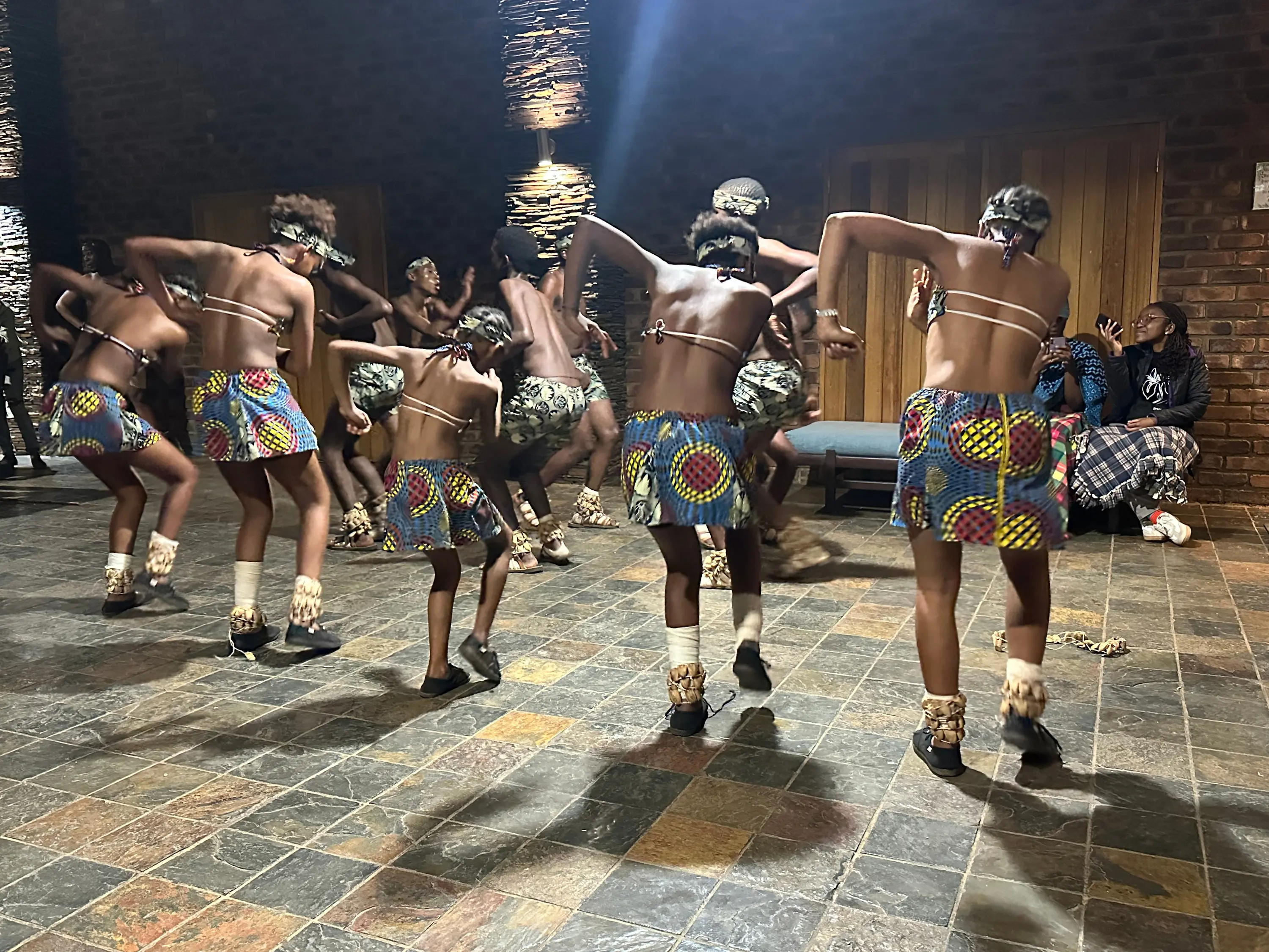 The Tshwaranang Cultural Group offered a warm welcome at Kaariespruit lodge The Tshwaranang Cultural Group offered a warm welcome at Kaariespruit lodge