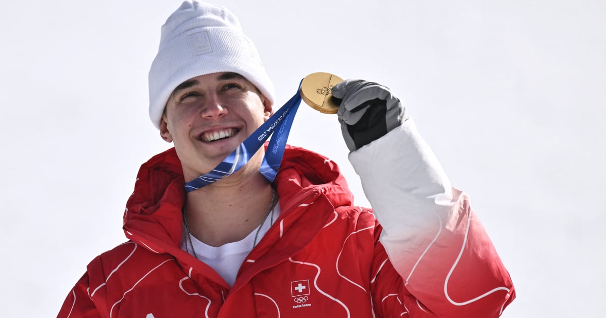 Von Allmen wins men's Olympic downhill gold, first of Games