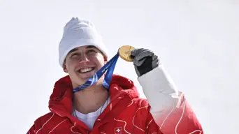 Von Allmen wins men's Olympic downhill gold, first of Games Von Allmen wins men's Olympic downhill gold, first of Games