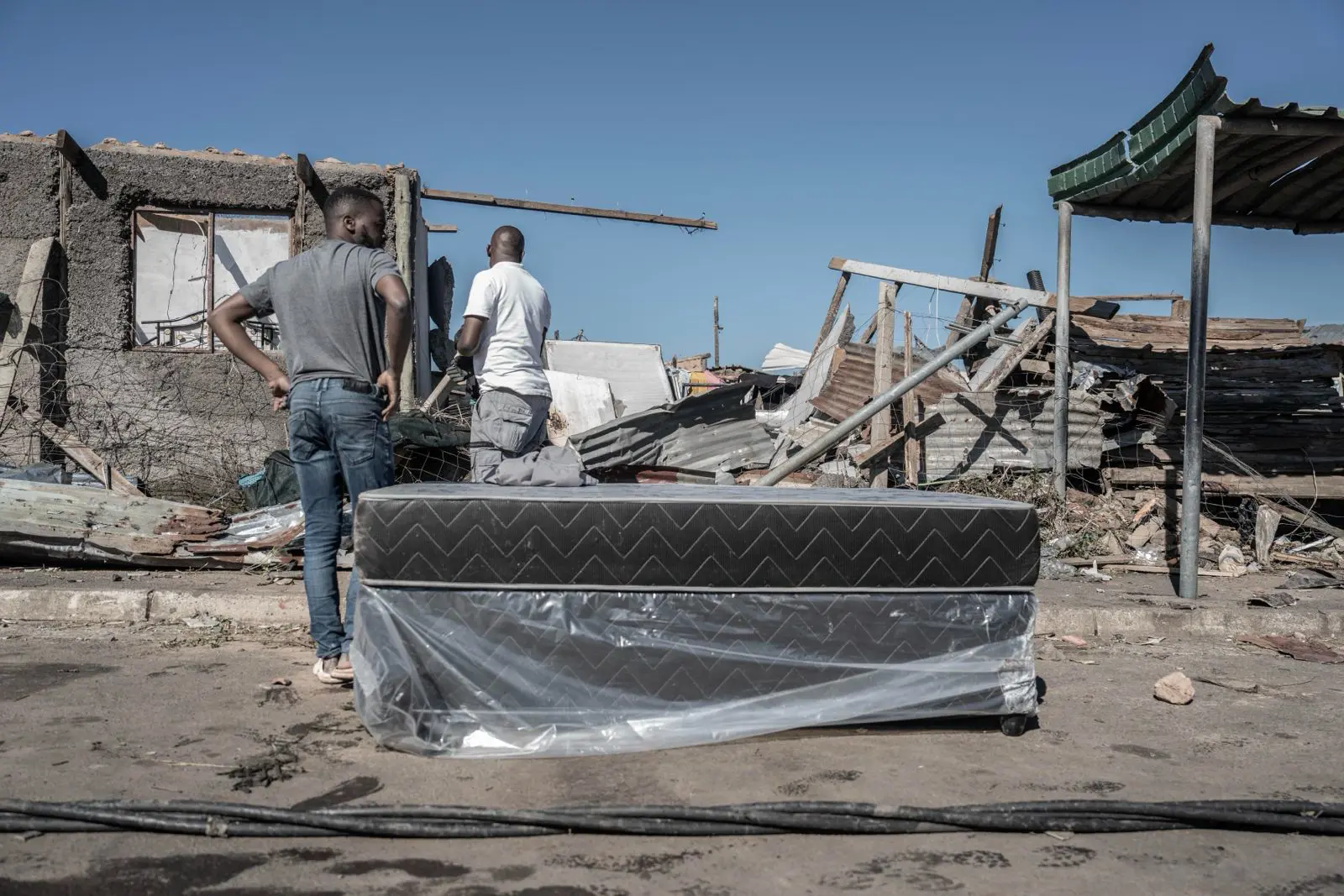 The community of Magwaveni township, north of Durban, is picking up the pieces after a tornado swept through the area on 3 June 2024. Picture: Sphamandla Dlamini / Eyewitness News The community of Magwaveni township, north of Durban, is picking up the pieces after a tornado swept through the area on 3 June 2024. Picture: Sphamandla Dlamini / Eyewitness News