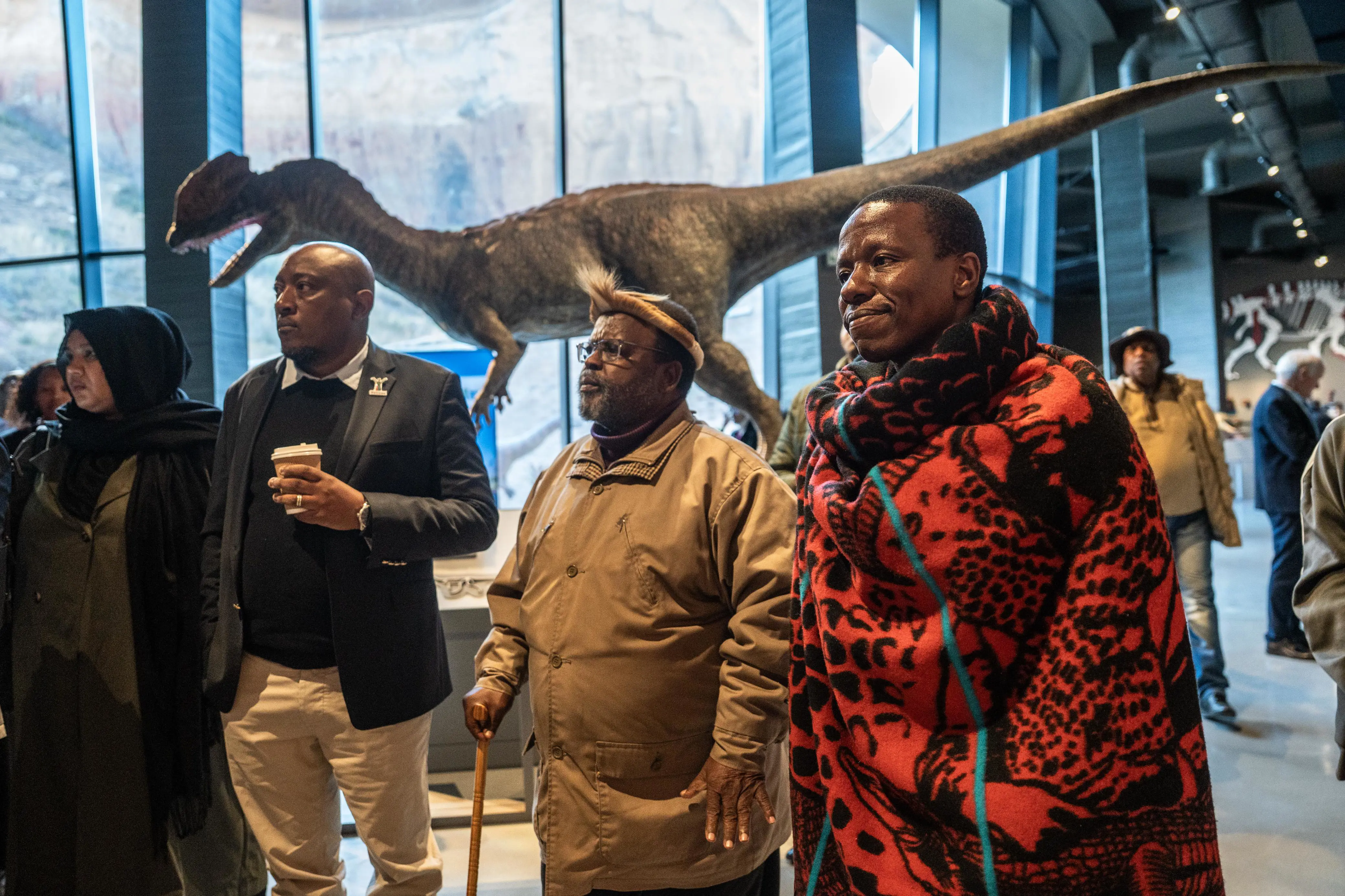 Visitors to the newly launched Kgodumodumo Dinosaur Interpretation Centre, located in SANParks’ Golden Gate Highlands National Park in the Free State. Picture: Jacques Nelles/EWN Visitors to the newly launched Kgodumodumo Dinosaur Interpretation Centre, located in SANParks’ Golden Gate Highlands National Park in the Free State. Picture: Jacques Nelles/EWN